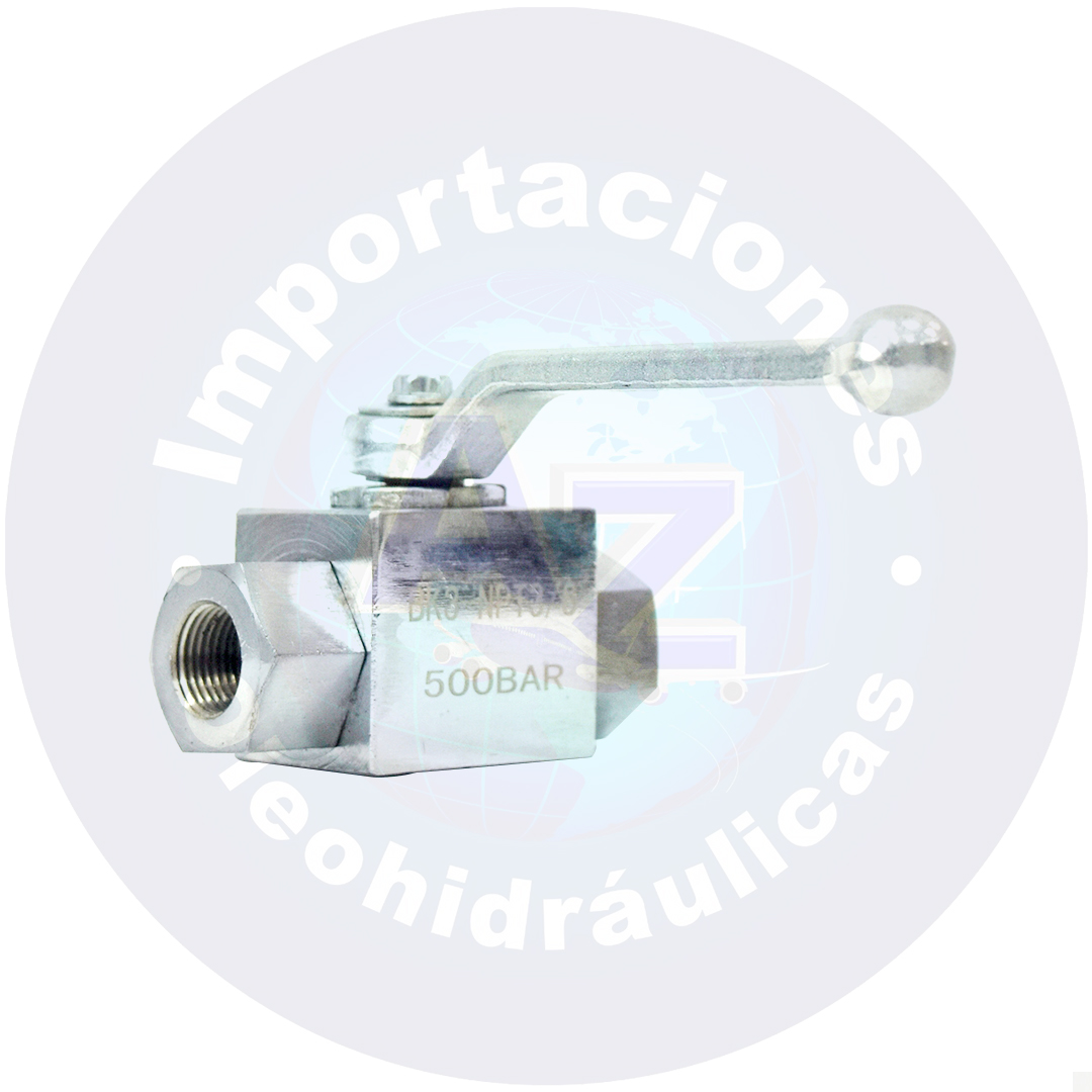 VALVULA DE BOLA DE 3/8" NPT 500 BAR (7,350 PSI) -17?C -100 ?C REF: BK3-NPT3/8? - COD: 009072