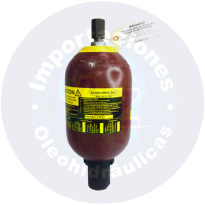 ACUMULADOR DE 1 GALON, (4 LITROS) 3000 PSI, PUERTO CONEXION 1 1/4" NPT REF: A13100 COD:0003003