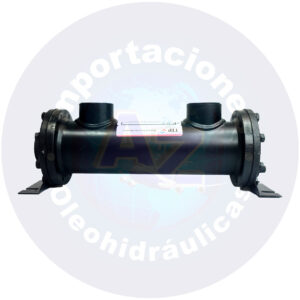 INTERCAMBIADOR PUERTO ACEITE 1 1/2 NPT AGUA 3 1/4 NPT  20 GALONES (75 L) 2 PASOS REF: EK-712-T  COD: 0003026