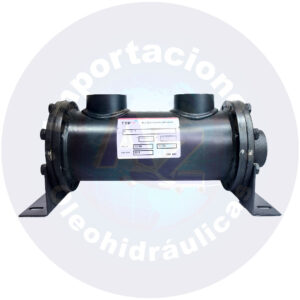 INTERCAMBIADOR PUERTO ACEITE 2" AGUA 1"  50 GALONES (190 L ) 2 PASOS REF: EK-1012-T  COD: 0003027