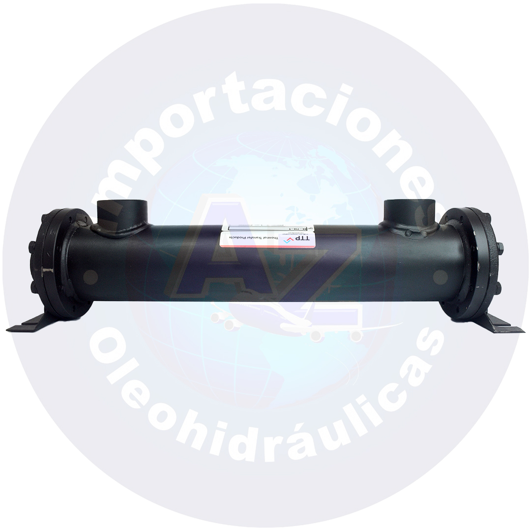 INTERCAMBIADOR PUERTO ACEITE 1 1/2 NPT AGUA 1 1/4 NPT 25 GALONES (95 L) 2 PASOS REF: EK-718-T COD: 0003132