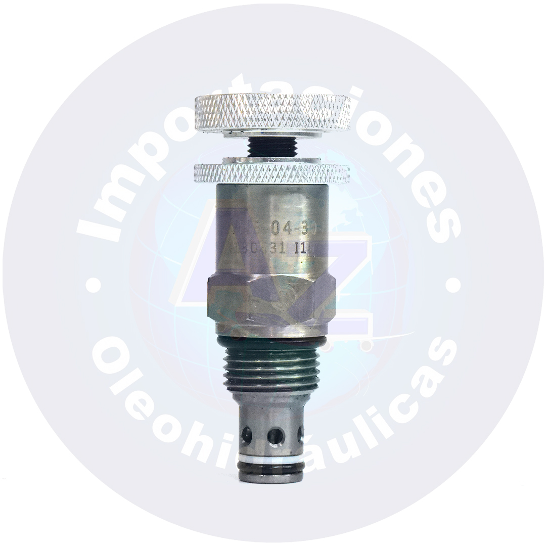 VALVULA DE ALIVIO AJUSTE MANUAL 5.5 GPM 1P 2T CAVIDAD DE 3/4" PRESION 300 BAR REF: VNEL-04-30-B-4A-K COD: 004001