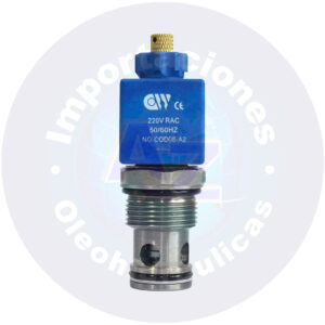 VALVULA TIPO CARTUCHO CAVIDAD   1 5/16"  2/2 N.C. A 220 VAC   P. MAX. 5100 PSI   40 GPM REF: VSV16-22-A2-Y-4A-AD  EST?NDAR COD:005008
