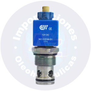 VALVULA TIPO CARTUCHO CAVIDAD   1 5/16"  2/2 N.C. A 12 VDC    P. MAX. 5100 PSI   40 GPM REF: VSV16-22-D1-Y-4A-AD  EST?NDAR COD:005009