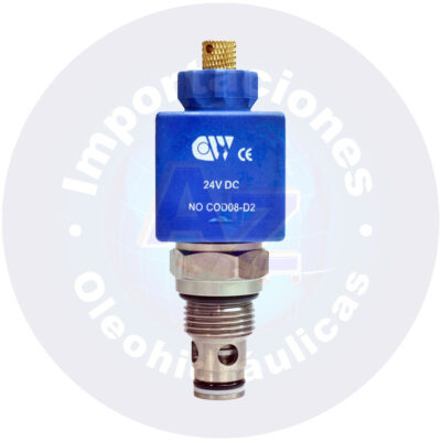 VALVULA TIPO CARTUCHO CAVIDAD 7/8"  2/2 N.C. A 24 VDC  P.MAX. 5100  18,5GPM REF: VSV10-22-D2-Y-4A-BD  EST?NDAR COD:005026