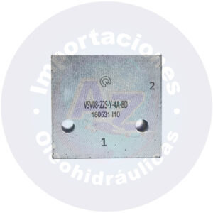 BLOQUE EN ACERO PARA VALVULA VSV08 3/4"  PUERTOS  9/16" C.R REF: 180531L10 COD:005043