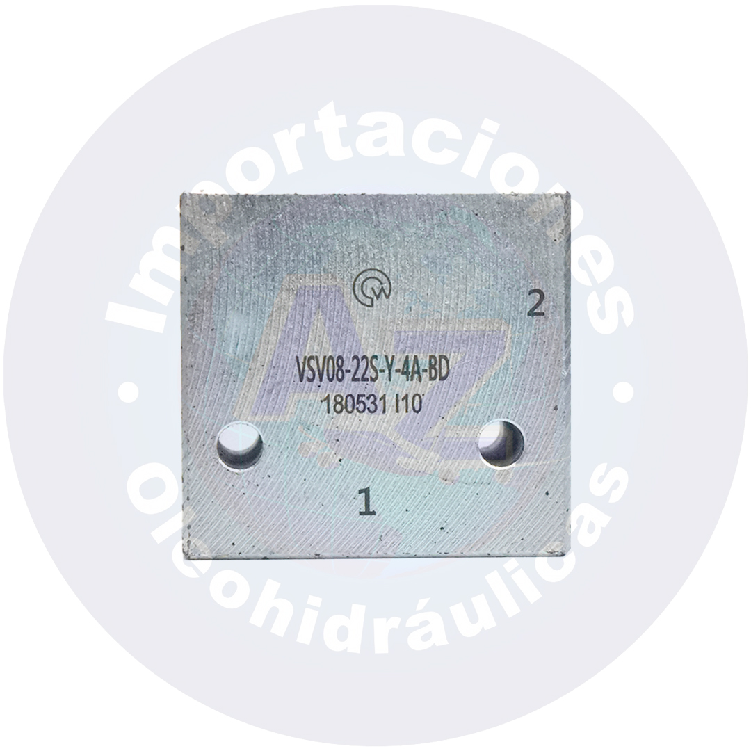 BLOQUE EN ACERO PARA VALVULA VSV08 3/4" PUERTOS 9/16" C.R REF: 180531L10 COD:005043