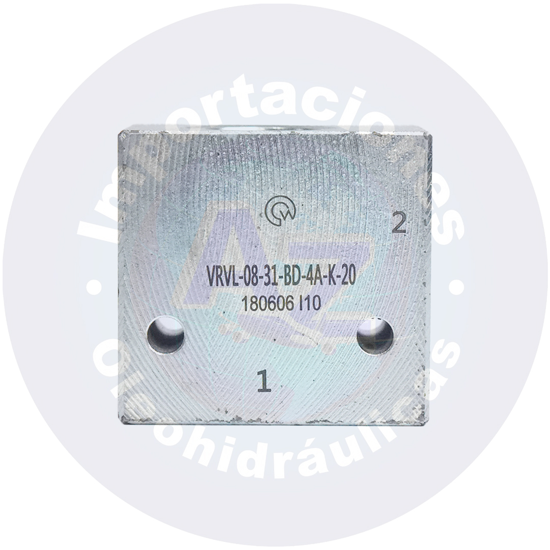 BLOQUE EN ACERO PARA VALVULA ALIVIO 3/4" PUERTOS 9/16" C.R REF: 180606l10-08