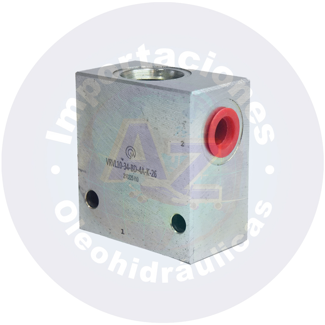 BLOQUE EN ACERO PARA VALVULA ALIVIO 7/8" PUERTOS 9/16" C.R REF: 180606l10-10 COD:005049 - Imagen 2