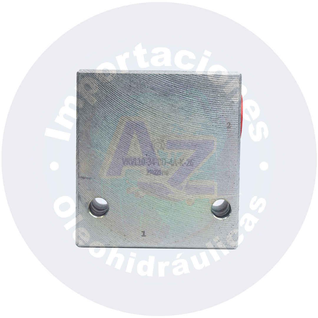 BLOQUE EN ACERO PARA VALVULA ALIVIO 7/8" PUERTOS 9/16" C.R REF: 180606l10-10 COD:005049