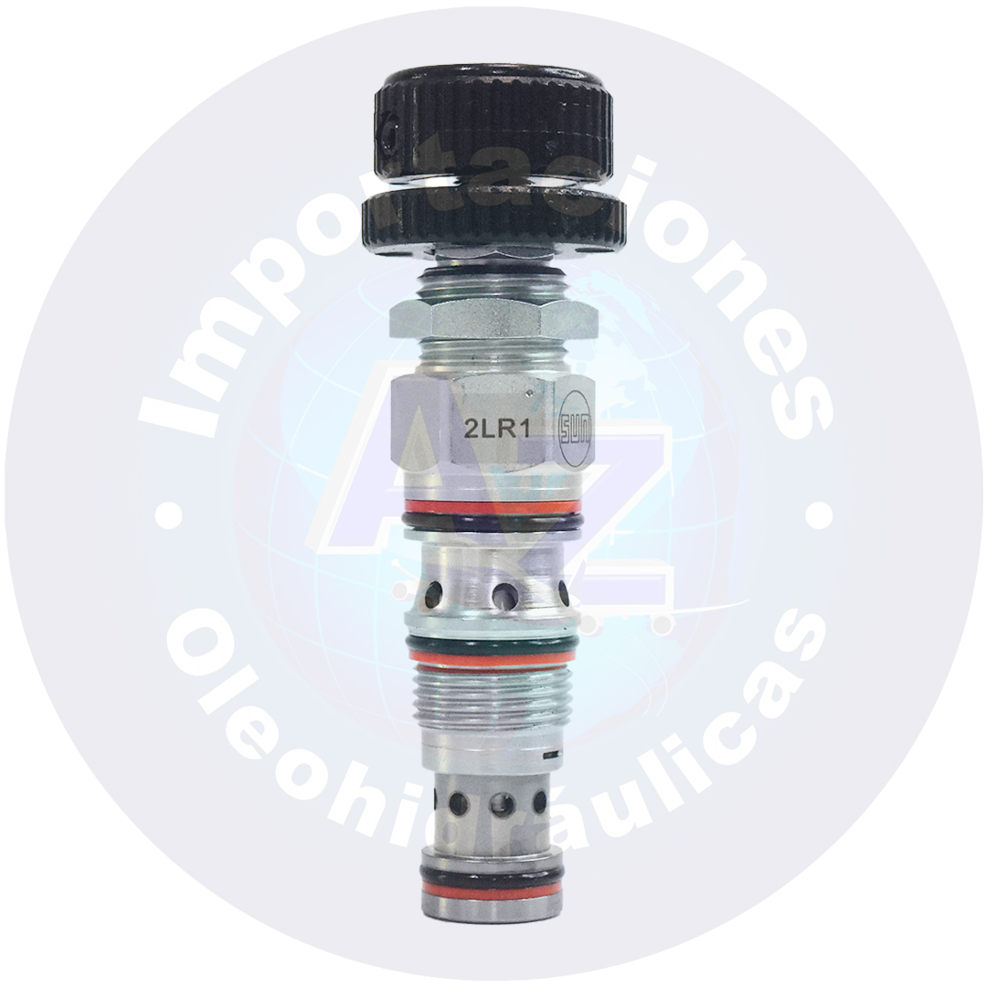 VALVULA REDUCTORA/DE ALIVIO CON PILOTO CON PERILLA REGULABLE 40 LPM (10,5 GPM) 25-400 PSI (1,7-28 BAR) (SIN BLOQUE) REF: PPDB OEN COD: 005137