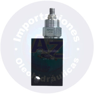 VALVULA DE ALIVIO DE PISTON BALANCEADO CON PILOTO Y CUERPO 200 LPM (50 GPM) 150-6000 PSI (10,5-420 BAR)  REF: RPGC LCN/CAD COD: 005141