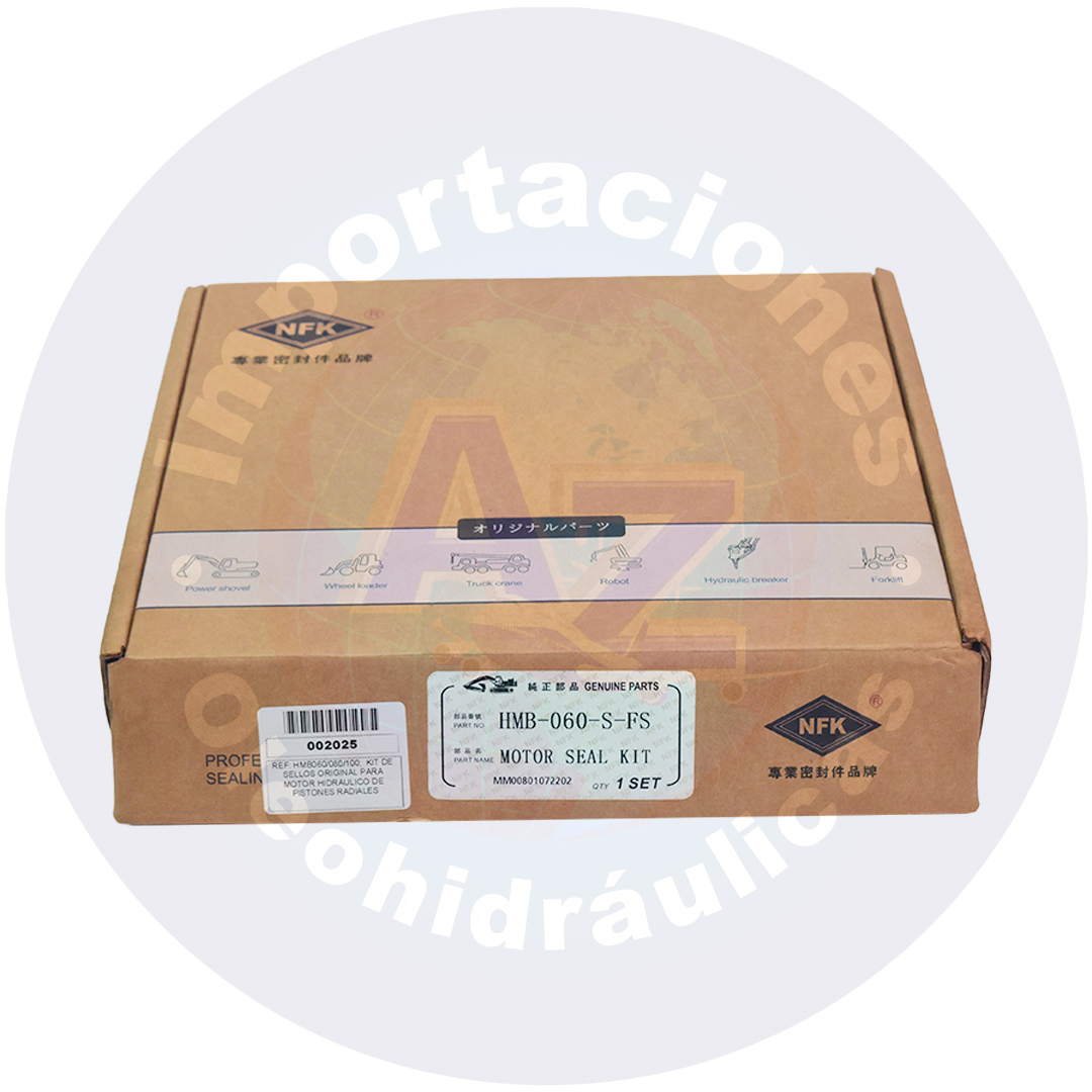 KIT DE SELLOS ORIGINAL PARA MOTOR HIDRAULICO DE PISTONES RADIALES REF: HMB060/080/100 COD:002025 - Imagen 3