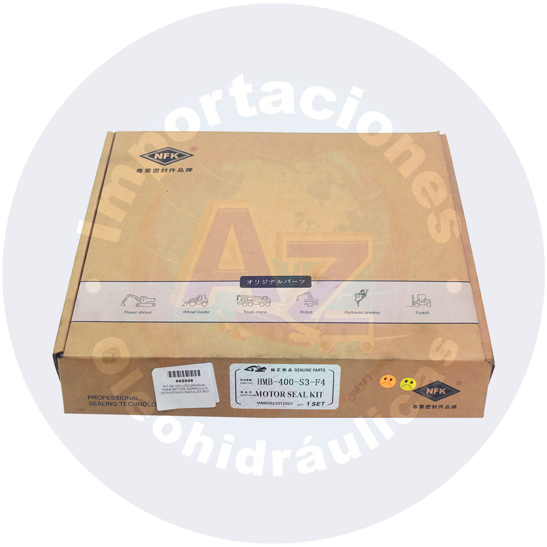 KIT DE SELLOS ORIGINAL PARA MOTOR HIDRAULICO DE PISTONES RADIALES REF: HMB400/500 COD:002029 - Imagen 3