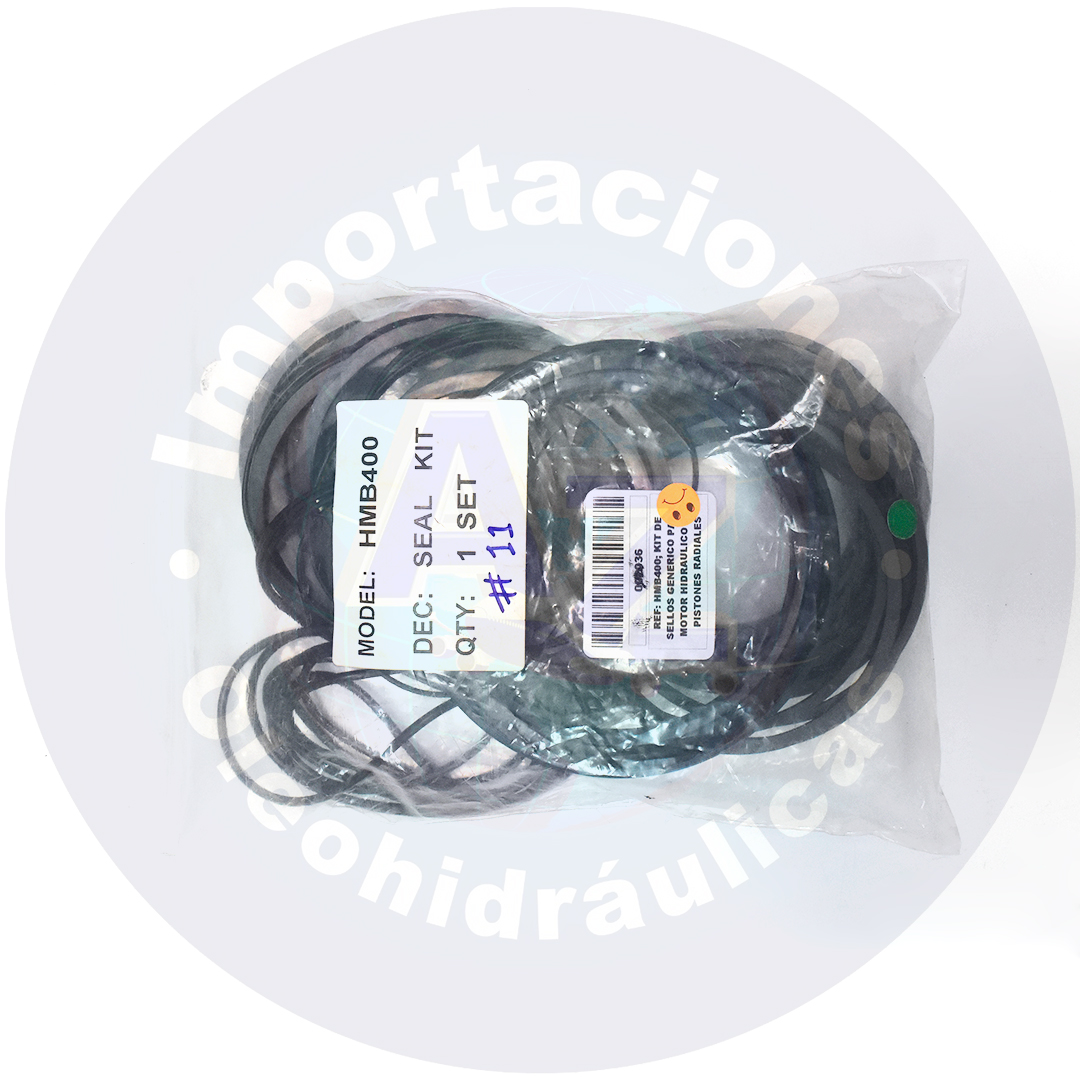 KIT DE SELLOS GENERICO PARA MOTOR HIDRAULICO DE PISTONES RADIALES REF: HMB400 COD:002036 - Imagen 2