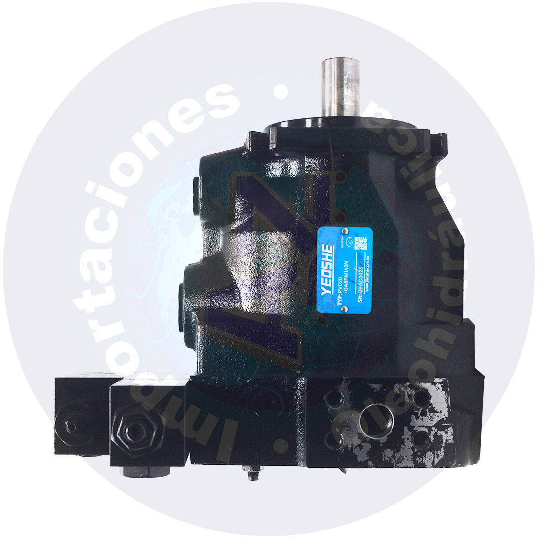 BOMBA PISTONES 9,5 GPM, EJE 25mm,4 PERNOS,? 100mm, S= 1 ?" P= 3/4", ESTANDAR REF: PV020-A06RM1A0N COD:0000280