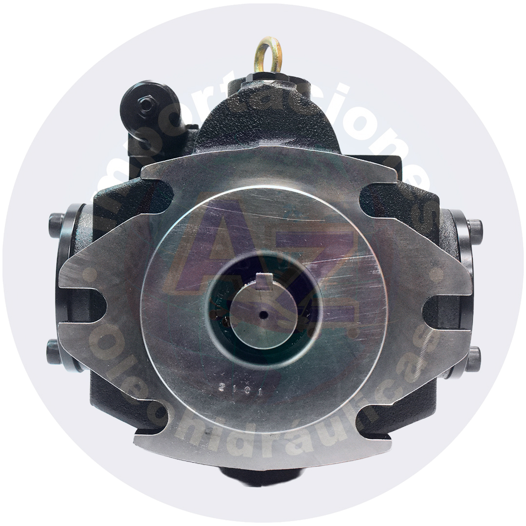 BOMBA COMPENSADOR EST?NDAR MONTAJE SAE C X SAE B 3,14 IN/REV 24,6 GPM EJE 31,75 mm THRU DRIVE SAE B REF: V50A4R50EX COD:008016 - Imagen 2